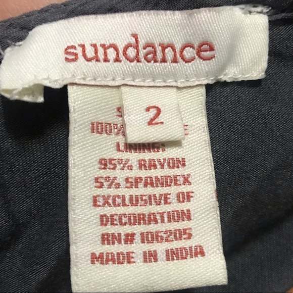 Sundance Gray Viviana Chiffon Column Embroidered Lace Long sleeve Dress - Picture 14 of 16